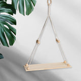 Maxbell Boho Style Tapestry Wall Shelf Woven Cotton Rope Plant Rack Home Decoration