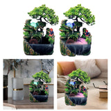 Maxbell Indoor Water Fountains Crafts Waterfall Fountain Decoration No Mist