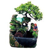 Maxbell Indoor Water Fountains Crafts Waterfall Fountain Decoration No Mist