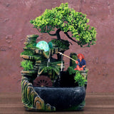 Maxbell Indoor Water Fountains Crafts Waterfall Fountain Decoration No Mist