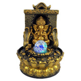 Maxbell Elephant Buddah Statute Tabletop Fountain Lucky Feng Shui for Home Office
