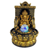 Maxbell Elephant Buddah Statute Tabletop Fountain Lucky Feng Shui for Home Office