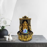 Maxbell Elephant Buddah Statute Tabletop Fountain Lucky Feng Shui for Home Office