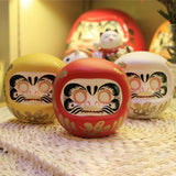 Maxbell Japanese Daruma Doll Ornament Piggy Bank Lucky Cat Business churinga  white