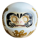 Maxbell Japanese Daruma Doll Ornament Piggy Bank Lucky Cat Business churinga  white