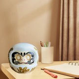 Maxbell Japanese Daruma Doll Ornament Piggy Bank Lucky Cat Business churinga  white