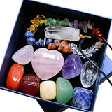 Maxbell Pack of 11 Crystal Energy Stones Gems Specimens for Meditation Crafts Yoga