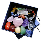 Maxbell Pack of 11 Crystal Energy Stones Gems Specimens for Meditation Crafts Yoga