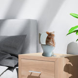 Maxbell Modern Pig Figurine Sculpture Micro Landscape Crafts Cake Toppers Home Decor Sit on Toilet