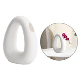 Maxbell Geometric Ceramic Flower Vase Matte Irregular Office Flower Arrangement 20x15.5cm