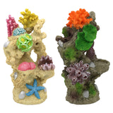Maxbell Lifelike Artificial Coral Rockery for Aquariums Fish Tank Statue Beige