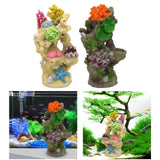 Maxbell Lifelike Artificial Coral Rockery for Aquariums Fish Tank Statue Beige