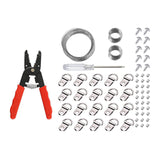 Maxbell 140x Double Picture Hanging Kit Photo Frame Hooks Mirror D Ring Hangers