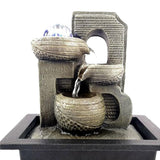 Maxbell Waterfall Fountains Handmade Zen Meditation Indoor Water Fountain for Home