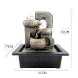 Maxbell Waterfall Fountains Handmade Zen Meditation Indoor Water Fountain for Home