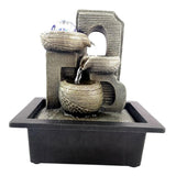 Maxbell Waterfall Fountains Handmade Zen Meditation Indoor Water Fountain for Home