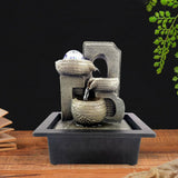 Maxbell Waterfall Fountains Handmade Zen Meditation Indoor Water Fountain for Home