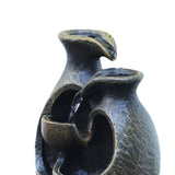 Maxbell Mini Rockery Indoor Fountain Waterfall USB Art Crafts for Home Outdoor Decor