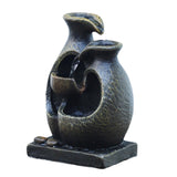 Maxbell Mini Rockery Indoor Fountain Waterfall USB Art Crafts for Home Outdoor Decor