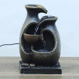 Maxbell Mini Rockery Indoor Fountain Waterfall USB Art Crafts for Home Outdoor Decor