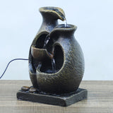 Maxbell Mini Rockery Indoor Fountain Waterfall USB Art Crafts for Home Outdoor Decor