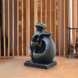 Maxbell Mini Rockery Indoor Fountain Waterfall USB Art Crafts for Home Outdoor Decor