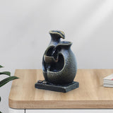 Maxbell Mini Rockery Indoor Fountain Waterfall USB Art Crafts for Home Outdoor Decor
