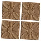 Maxbell Carved Applique Accessories Wooden for Furniture Cabinet Household 8 style