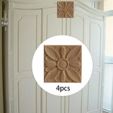 Maxbell Carved Applique Accessories Wooden for Furniture Cabinet Household 8 style