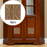 Maxbell Carved Applique Accessories Wooden for Furniture Cabinet Household 8 style