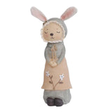 Maxbell Cute Rabbit Statue Figurines Animal Sculpture Craft Wedding Gift  female