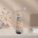 Maxbell Cute Rabbit Statue Figurines Animal Sculpture Craft Wedding Gift  female