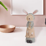 Maxbell Cute Rabbit Statue Figurines Animal Sculpture Craft Wedding Gift  female
