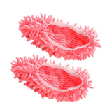 Maxbell Mop Slippers Cleaner Shoes Cover for House Bathroom Floor Cleaning Pink