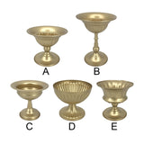 Maxbell Metal Vase Flowerpot Home Decor Flowers Arrangement Ornaments Gold Planter 12x16x13cm