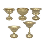 Maxbell Metal Vase Flowerpot Home Decor Flowers Arrangement Ornaments Gold Planter 12x16x13cm