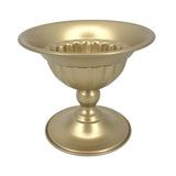 Maxbell Metal Vase Flowerpot Home Decor Flowers Arrangement Ornaments Gold Planter 12x16x13cm