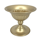 Maxbell Metal Vase Flowerpot Home Decor Flowers Arrangement Ornaments Gold Planter 12x16x13cm