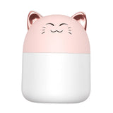 Maxbell Lovely Small Air Humidifier Home Bedroom Mini 250ml USB Silent Purifier Pink Cat