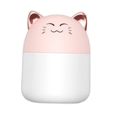 Maxbell Lovely Small Air Humidifier Home Bedroom Mini 250ml USB Silent Purifier Pink Cat