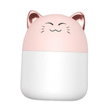 Maxbell Lovely Small Air Humidifier Home Bedroom Mini 250ml USB Silent Purifier Pink Cat