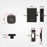 Maxbell Biometric Fingerprint Lock Drawer Cabinet Wooden Box Furniture Touchscreen