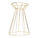 Maxbell Flower Vase Stand Rack Holder Display Desktop Dried Flower Home Dinner Gold