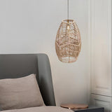 Maxbell Rope Rattan Hanging Pendant Lampshade for Dining Table  23x10.5x6.8CM