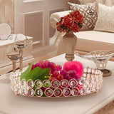 Maxbell Mirror Vanity Tray Dresser Display Organizers Serving Tray 9.84x2.36inch