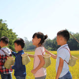 Maxbell Bamboo Basket Planter Vase Organizer for Floral Arrangement Kitchen Home 12x16cm