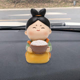 Maxbell Chinese Girl Figurines Dashboard Decorations Crafts Cake Topper Rice