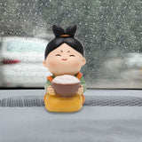 Maxbell Chinese Girl Figurines Dashboard Decorations Crafts Cake Topper Rice
