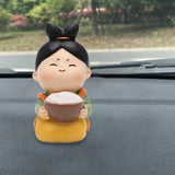 Maxbell Chinese Girl Figurines Dashboard Decorations Crafts Cake Topper Rice