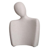 Maxbell Abstract Lover Statue Modern Couple Figurine for Home Living Room Decoration White S